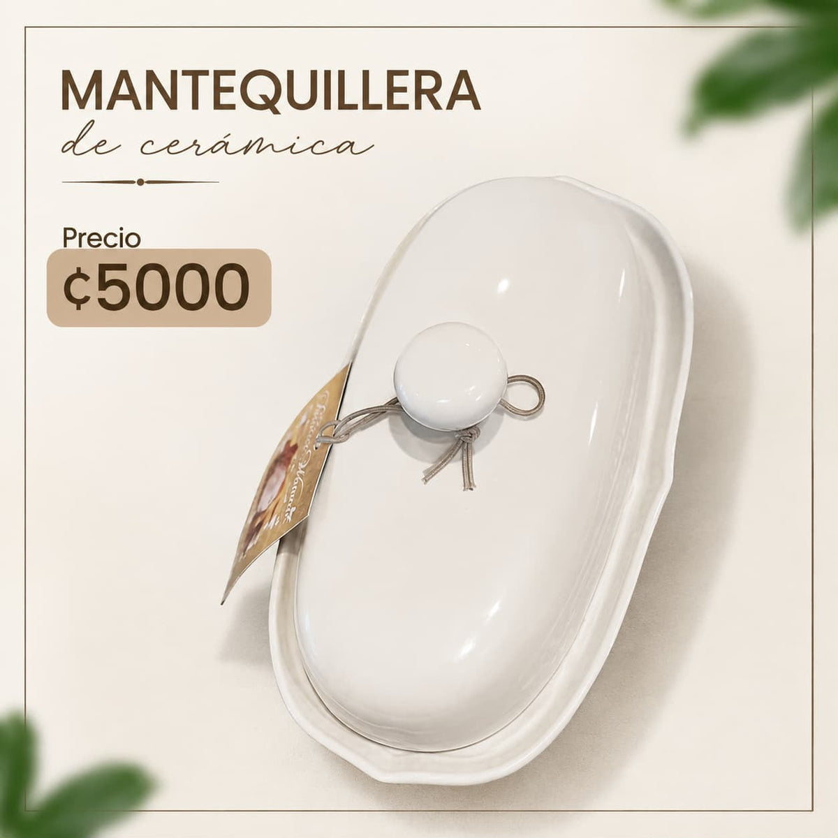 MANTEQUILLERA DE CERAMICA PARA TU COCINA