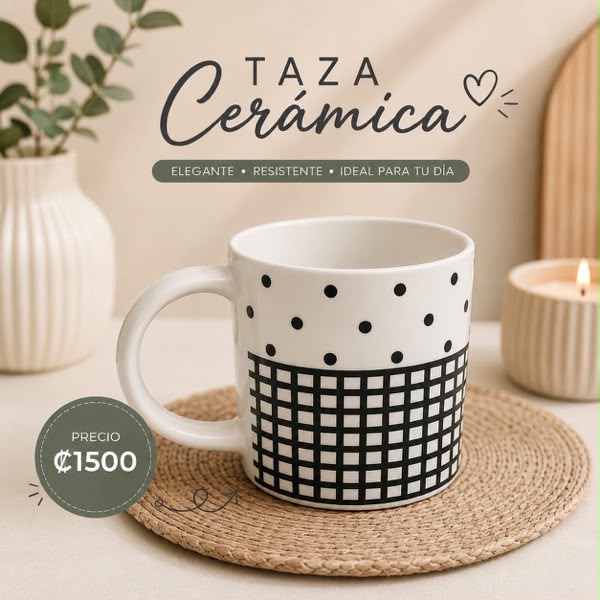 TAZAS CORTAS DE CERAMICA PARA TU COCINA