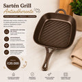 SARTEN GRILL ANTIADHERENTE DE ALUMINIO