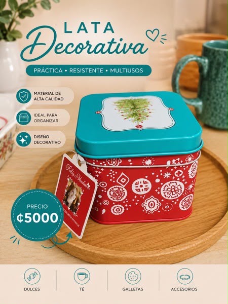 LATA DECORATIVA Y ORGANIZADORA