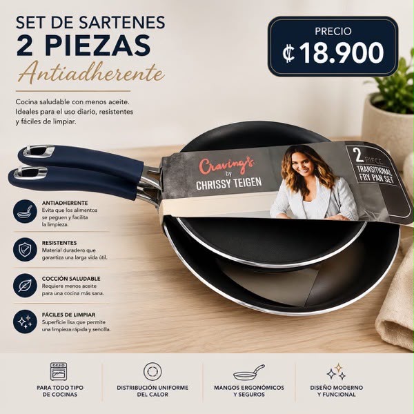 SET DE SARTENES ANTIADHERENTES