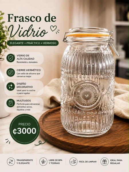 FRASCO DE VIDRIO