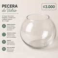 PECERA REDONDO DE VIDRIO
