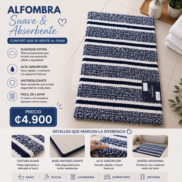 ALFOMBRA DE BAÑO