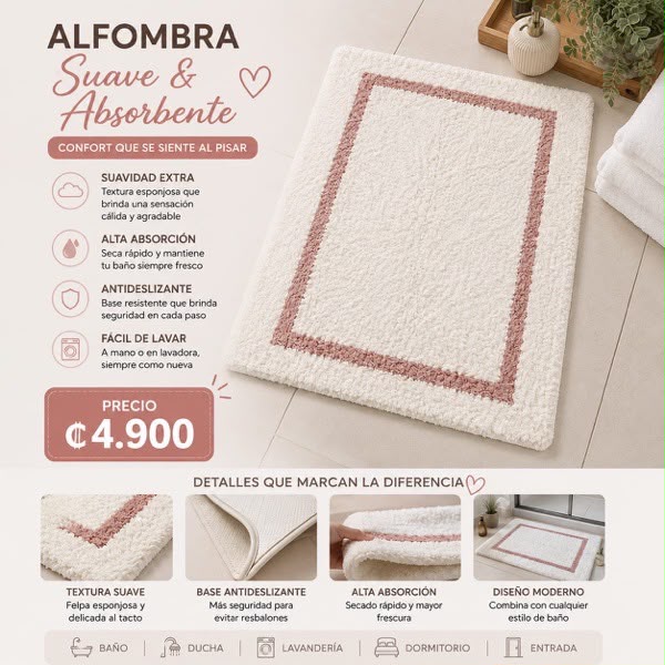 ALFOMBRA DE BAÑO