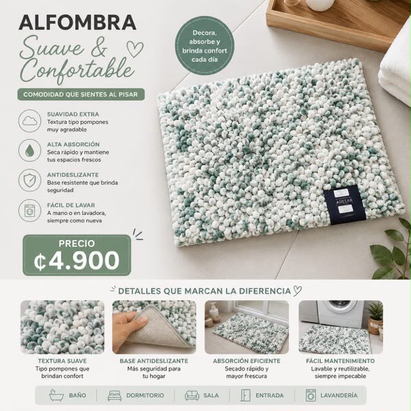 ALFOMBRA DE BAÑO