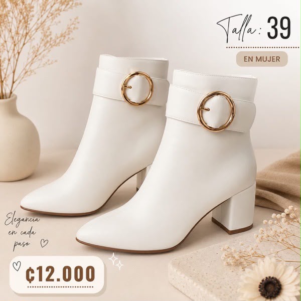 BOTINES BLANCOS