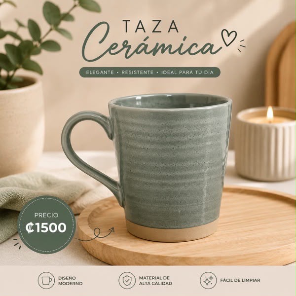 TAZAS CORTAS DE CERAMICA PARA TU COCINA