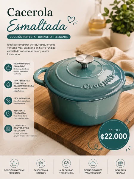 OLLA DE HIERRO FUNDIDO