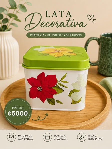 LATA DECORATIVA Y ORGANIZADORA