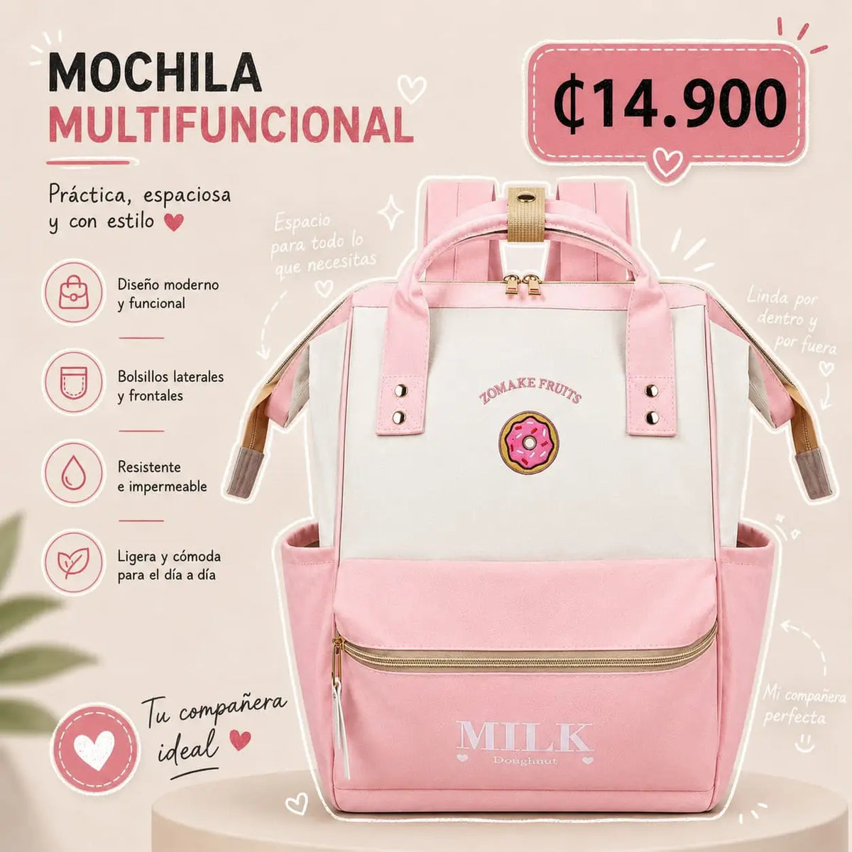 Pañaleras Multifuncional para bebé